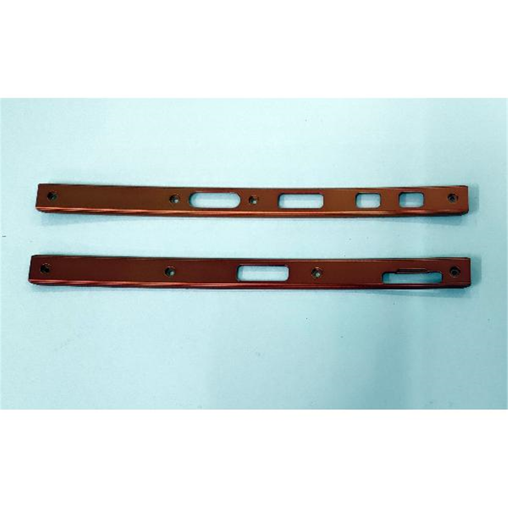 Set 2 embellecedores laterales naranjas para Doogee V10 5G calidad premium