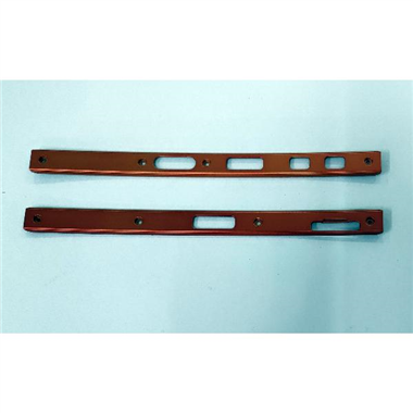 Set 2 embellecedores laterales naranjas para Doogee V10 5G calidad premium