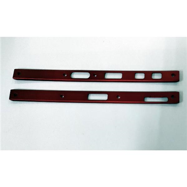 Set 2 embellecedor lateral rojo para Doogee V10 5G calidad premium