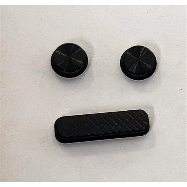 Set 3 botones negros para Doogee V20 Pro calidad premium