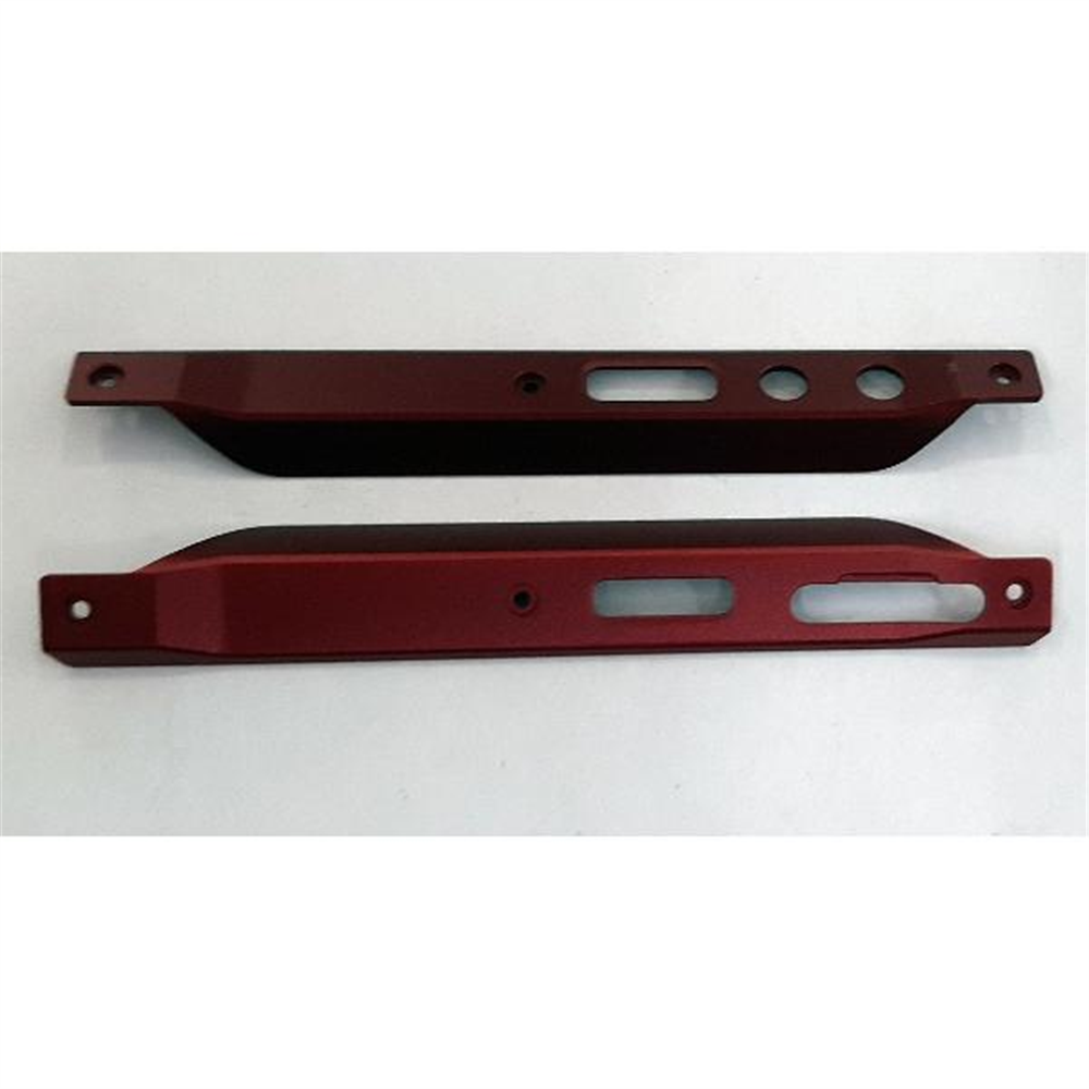 Set 2 embellecedores laterales rojo para Doogee V20 calidad premium