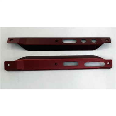 Set 2 embellecedores laterales rojo para Doogee V20 calidad premium