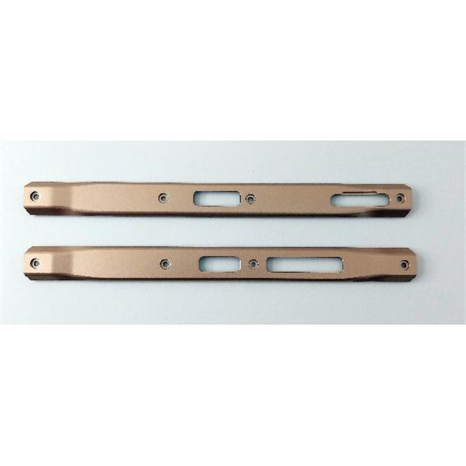 Set 2 embellecedores laterales dorados para Doogee V31 GT 5G calidad premium