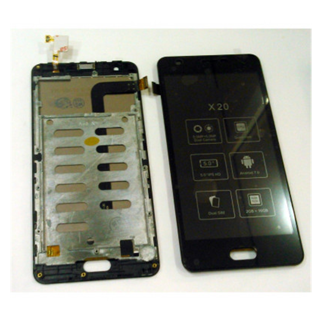 Pantalla lcd para Doogee X20 mas tactil negro mas marco negro calidad premium