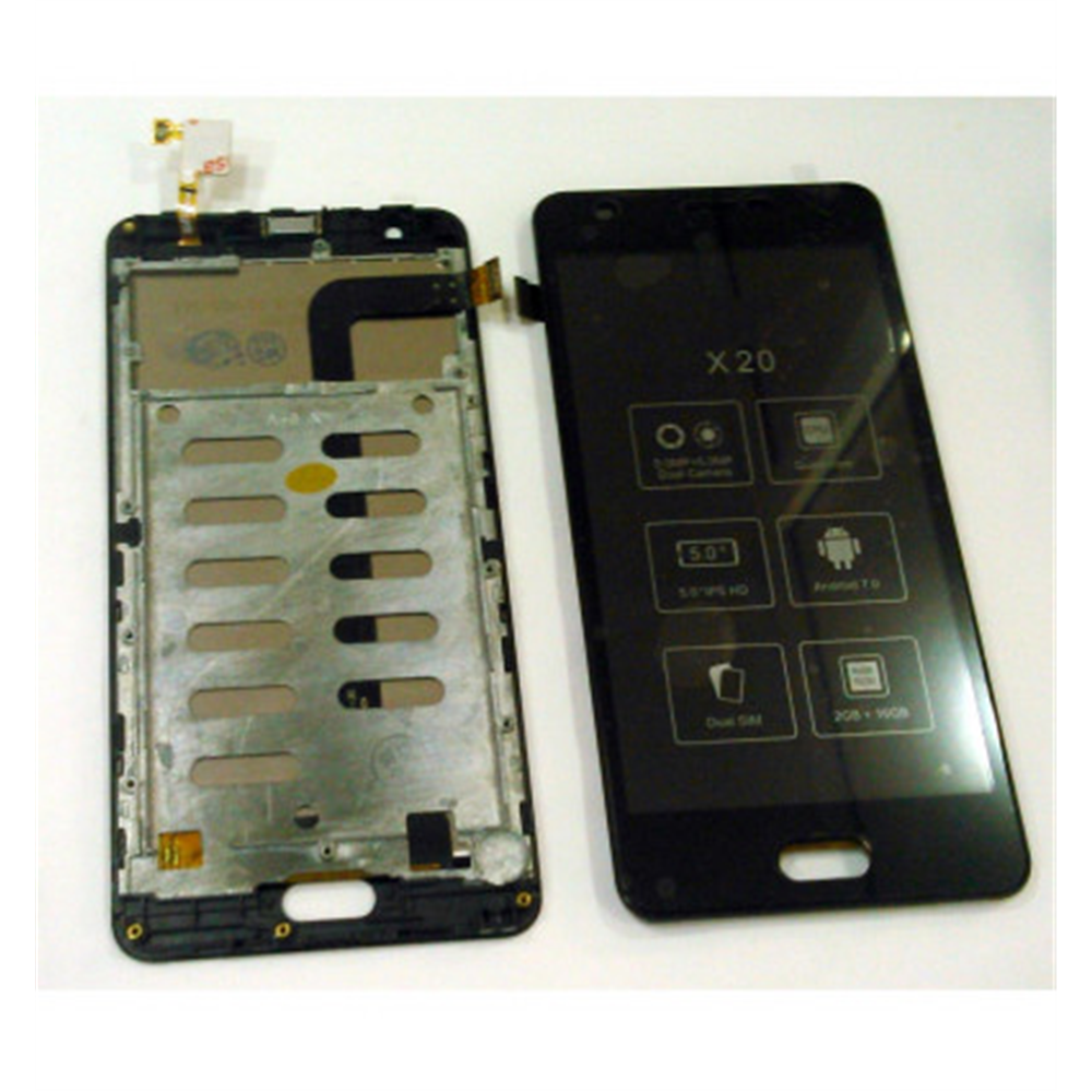 Pantalla lcd para Doogee X20 mas tactil negro mas marco negro calidad premium