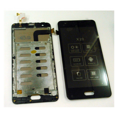 Pantalla lcd para Doogee X20 mas tactil negro mas marco negro calidad premium