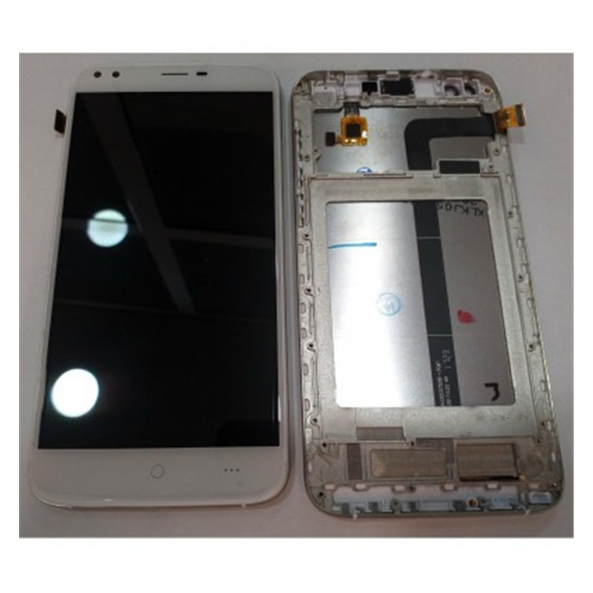 Doogee X30 pantalla lcd + tactil blanco + marco plata