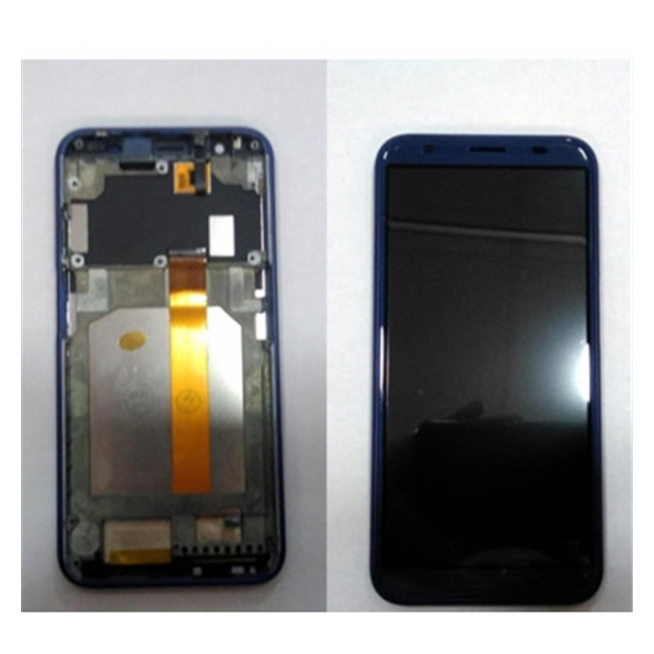 Pantalla LCD para Doogee X55 mas tactil negro mas marco azul