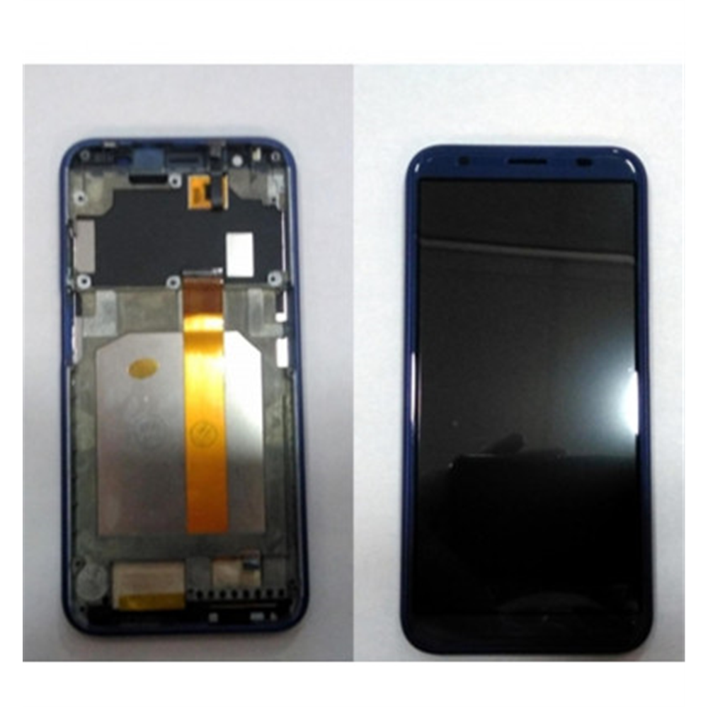 Pantalla LCD para Doogee X55 mas tactil negro mas marco azul