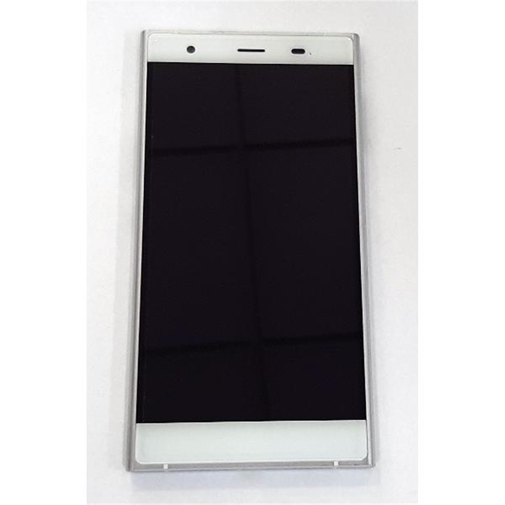 Pantalla lcd para Doogee Y300 mas tactil blanco mas marco plata calidad premium