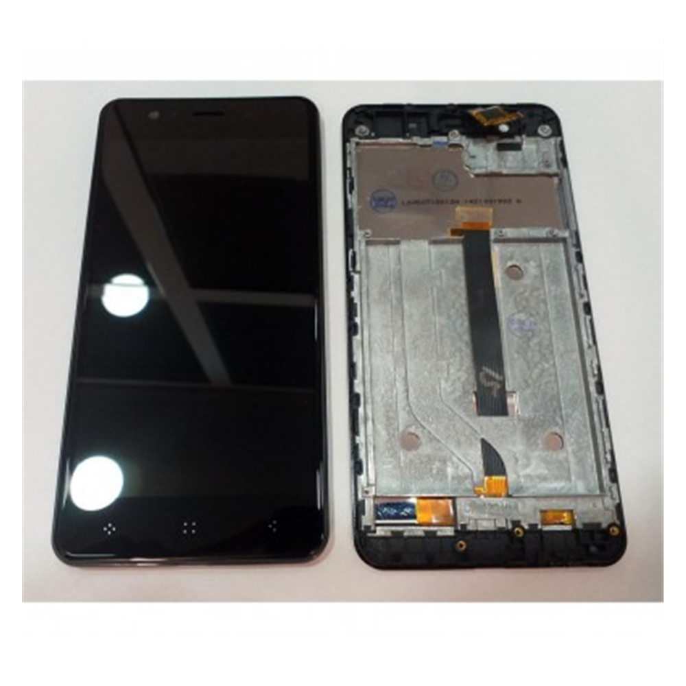 Elephone P8 Mini pantalla lcd + tactil negro + marco negro