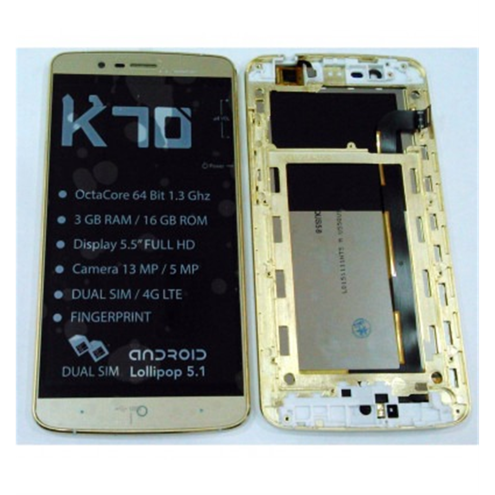 Elephone P8000 pantalla lcd + tactil dorado + marco premium