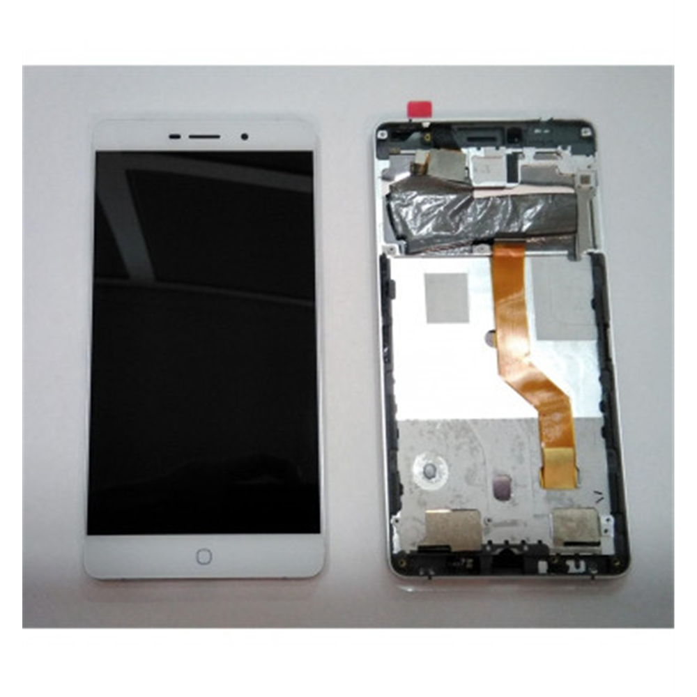 Pantalla LCD para Elephone P9000 mas tactil negro mas marco blanco