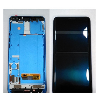 Pantalla LCD para Elephone U U Pro mas tactil negro mas marco azul