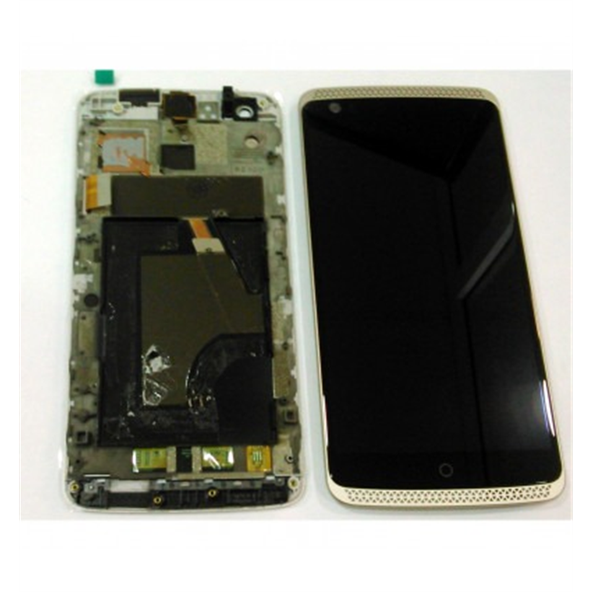Zte Axon, Axon Elite pantalla lcd + tactil negro + marco dorado premium remanofacturado