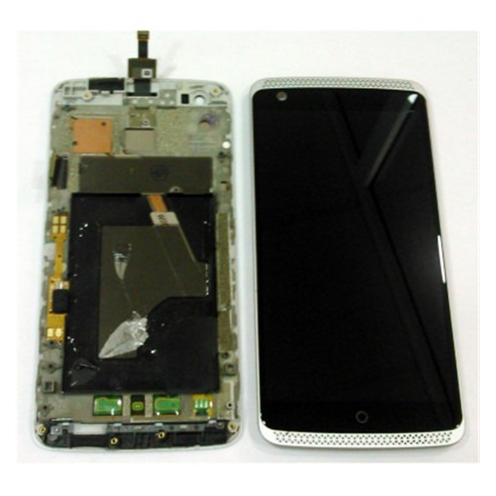 Zte Axon, Axon Elite pantalla lcd + tactil negro + marco blanco premium remanofacturado