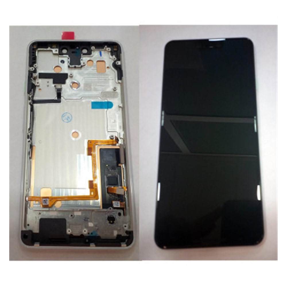 Google Pixel 3XL pantalla lcd + tactil negro + marco blanco