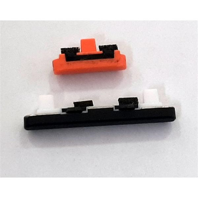 Set 2 botones negro naranja para Google Pixel 4 calidad premium