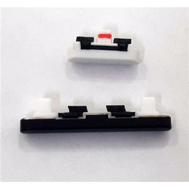 Set 2 botones botones negro blanco para Google Pixel 4 calidad premium