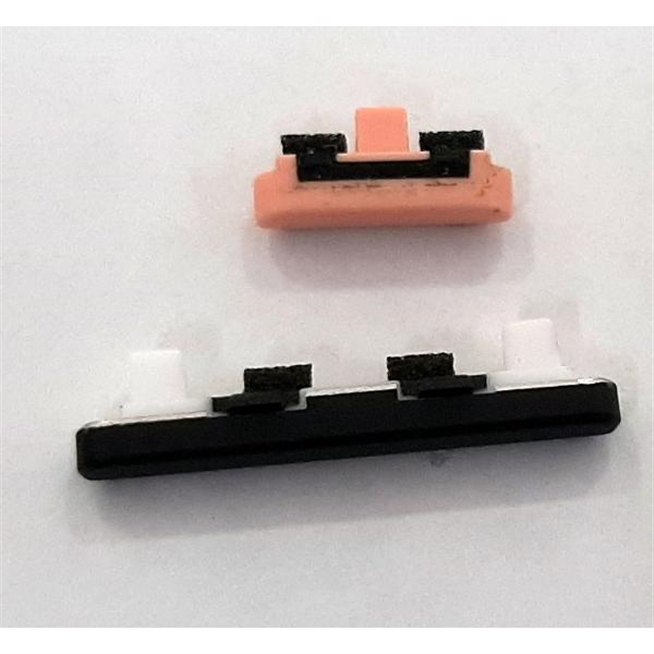 Set 2 botones negro rosa para Google Pixel 4 calidad premium