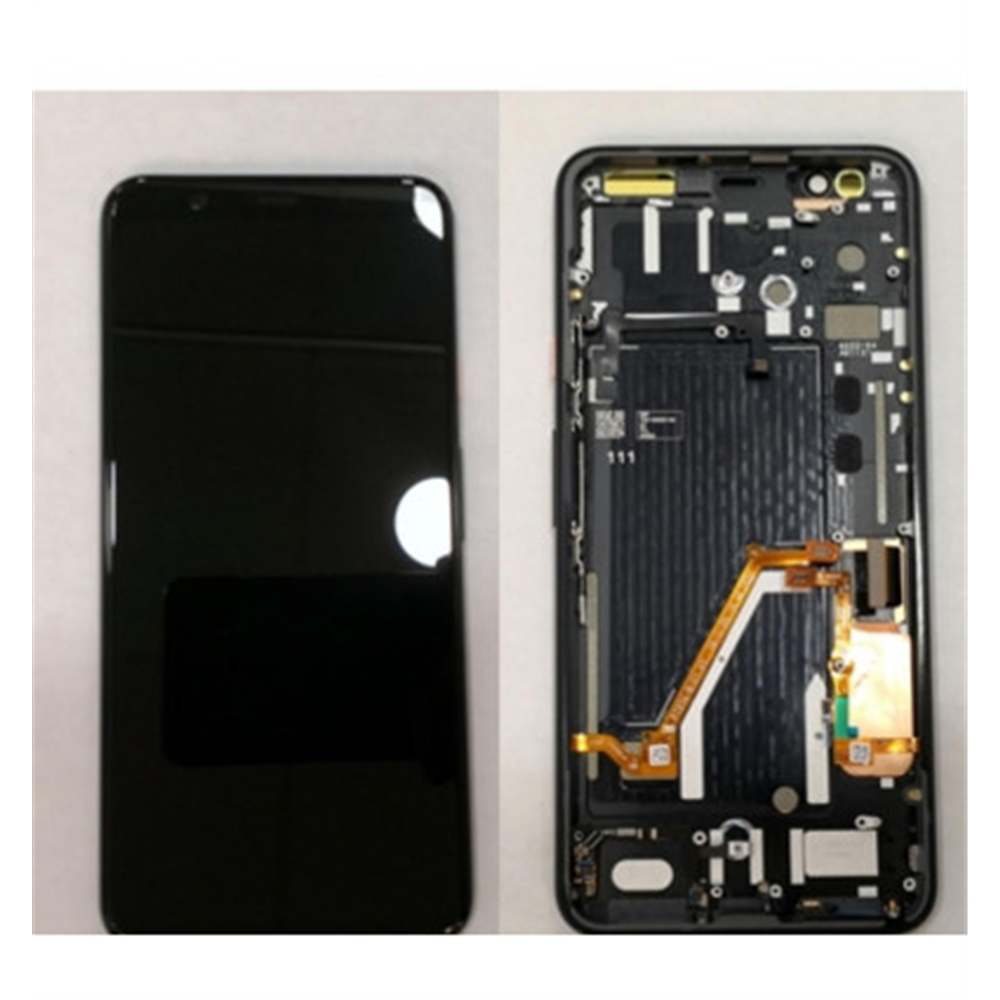 Pantalla LCD para Google Pixel 4 XL G020JG020P G020Q mas tactil negro mas marco negro mas boton rosa