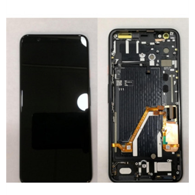 Pantalla LCD para Google Pixel 4 XL G020JG020P G020Q mas tactil negro mas marco negro mas boton rosa