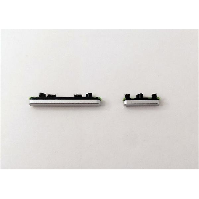 Set 2 botones platas para Google Pixel 6 Pro calidad premium