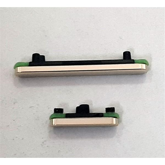 Set 2 botones dorados para Google Pixel 7 calidad premium