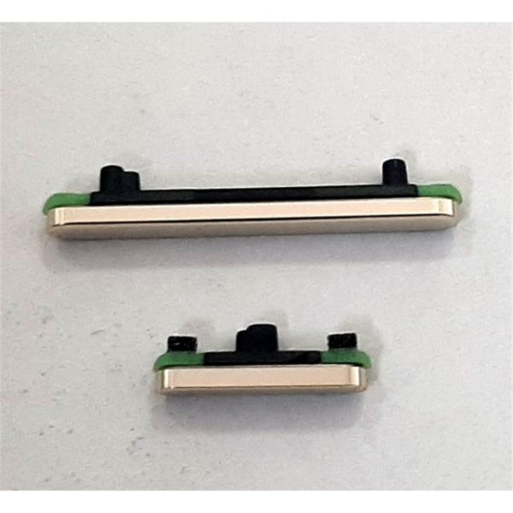 Set 2 botones dorados para Google Pixel 7 calidad premium