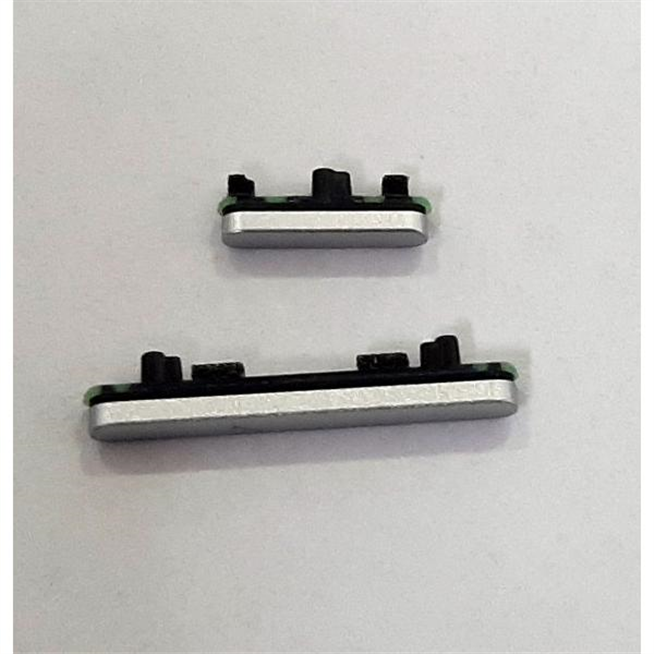 Set 2 Botones volumen plata para Google Pixel 7 Pro calidad premium