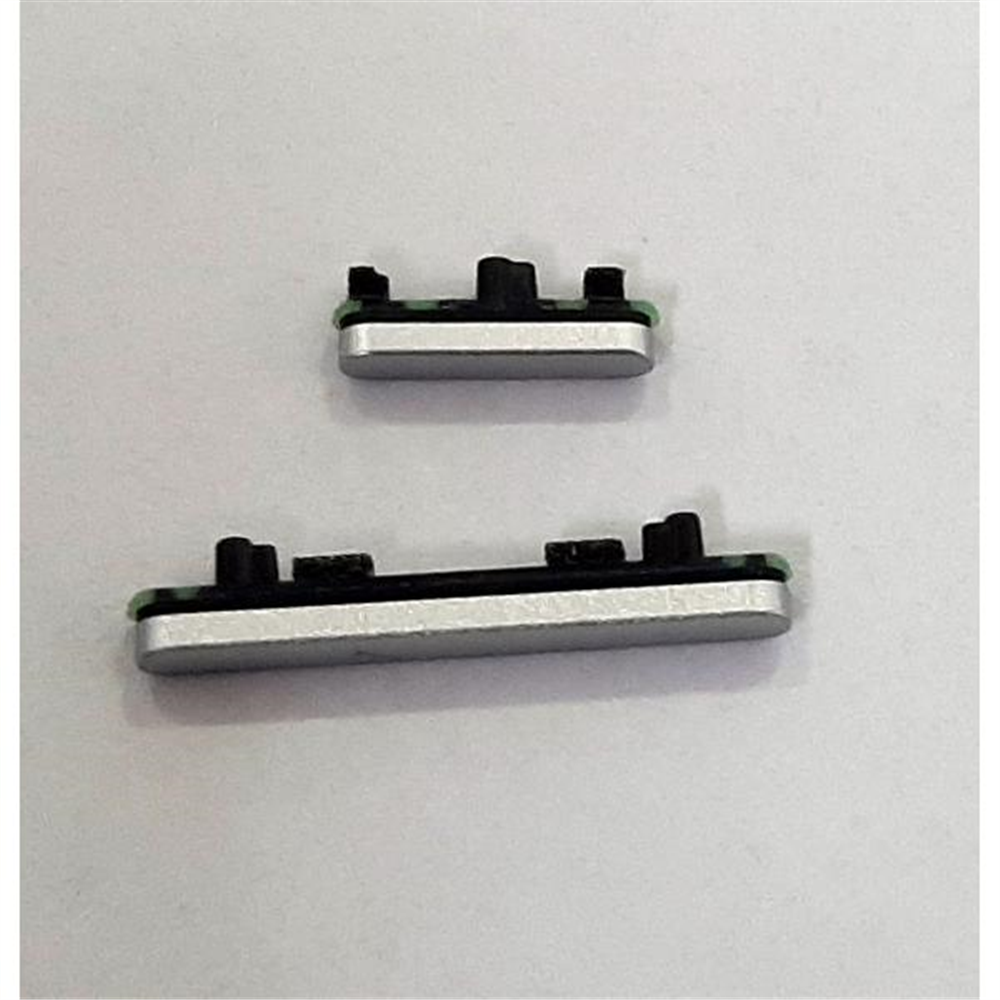 Set 2 Botones volumen plata para Google Pixel 7 Pro calidad premium