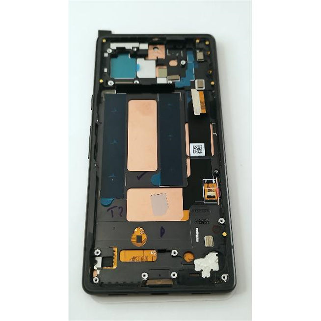Pantalla lcd para Google Pixel 7A 5G mas tactil negro con marco negro compatible Oled