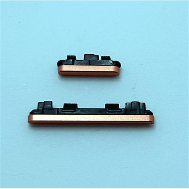 Set 2 botones naranjas para Google Pixel 7A calidad premium