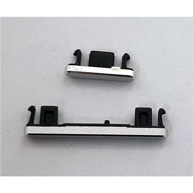 Set 2 botones platas para HTC Google Pixel 2 calidad premium