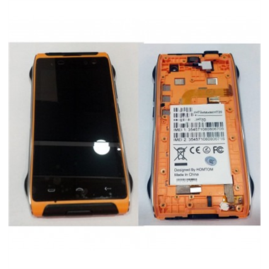 Homtom HT20 Pro pantalla lcd + tactil negro + marco naranaja
