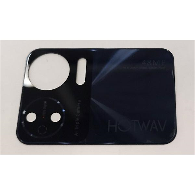 Cristal de camara para Hotwav Note 12 con marco negro calidad premium