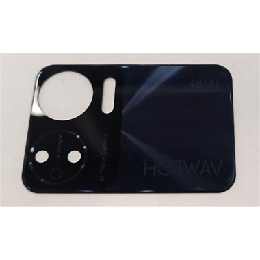 Cristal de camara para Hotwav Note 12 con marco negro calidad premium