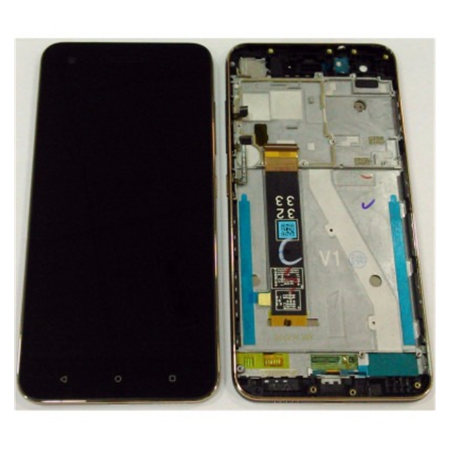 HTC Desire 10 Pro pantalla lcd + tactil negro + marco azul premium