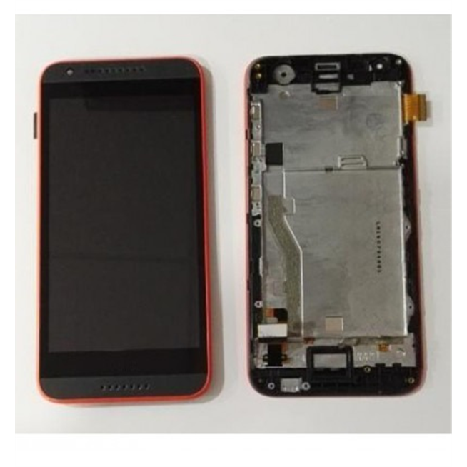 HTC Desire 620 pantalla tactil + LCD + marco rojo premium