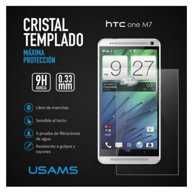 Htc M7 protector cristal templado