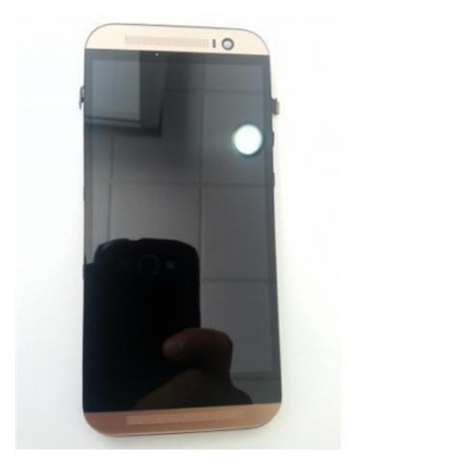 Htc M8 pantalla lcd + táctil + marco dorado premium