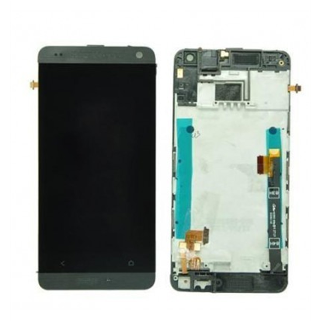 HTC One Mini M4 601E pantalla lcd + táctil negro + marco premium