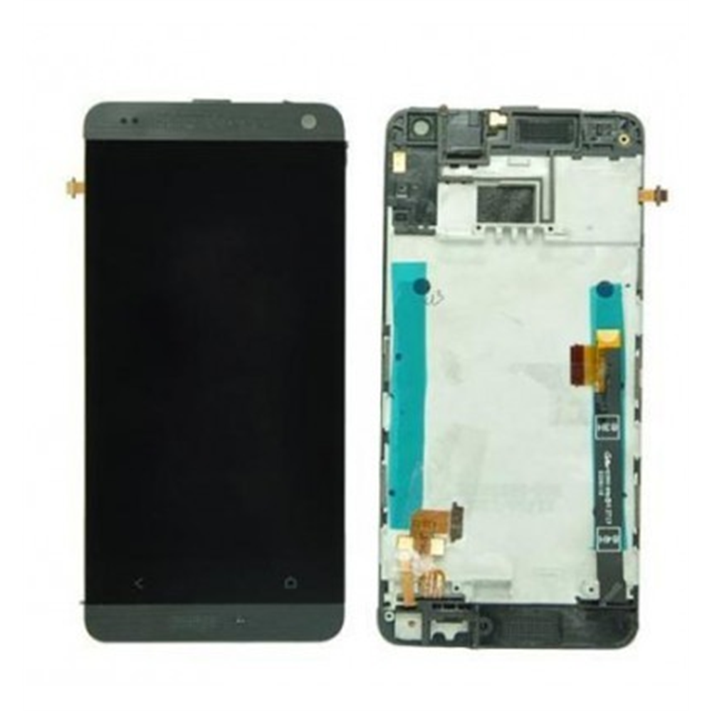 HTC One Mini M4 601E pantalla lcd + táctil negro + marco premium