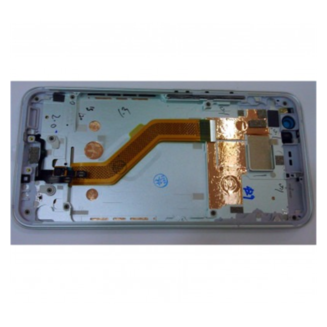HTC U11 pantalla lcd + tactil negro + marco plata premium