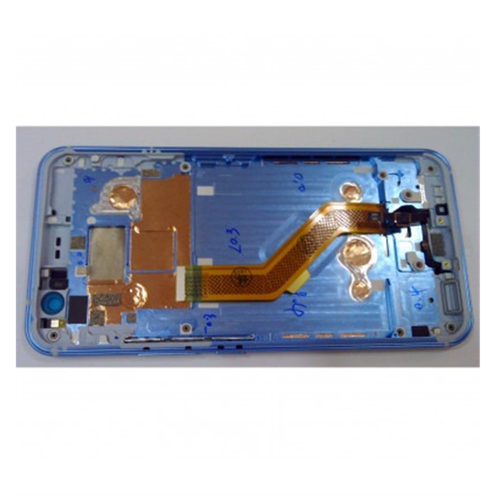 HTC U11 pantalla lcd + tactil negro + marco azul claro premium