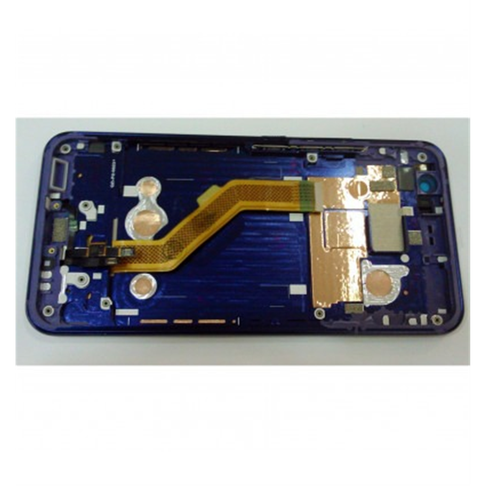 HTC U11 pantalla lcd + tactil negro + marco azul premium