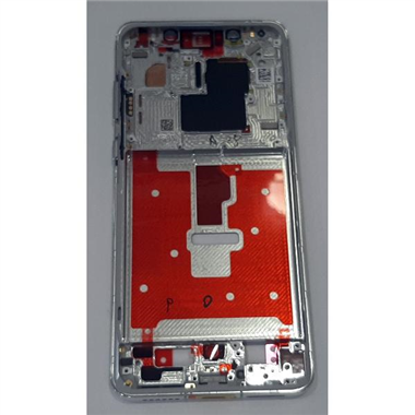 Carcasa o marco frontal plata para Huawei Mate 50 Pro
