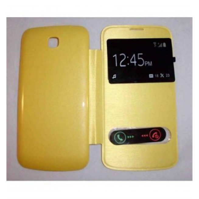 Funda Inteligente S-VIEW Cover amarillo Huawei Ascend Y600