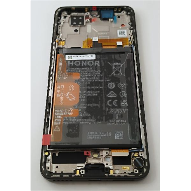 Pantalla lcd para Huawei Honor 200 mas tactil negro con marco negro 0235AKHV Service Pack