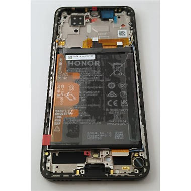 Pantalla lcd para Huawei Honor 200 mas tactil negro con marco negro 0235AKHV Service Pack